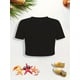 thumbnail image 2 of Adorable Hamster in Watermelon Print Crop Top T-Shirt for Youngsters & Youngsters - Comfy Polyester Blend, Short Sleeve, Round Neck, Summer Fashion, Youngsters Clothing | Whimsical Youngsters' Top |, 2 of 7