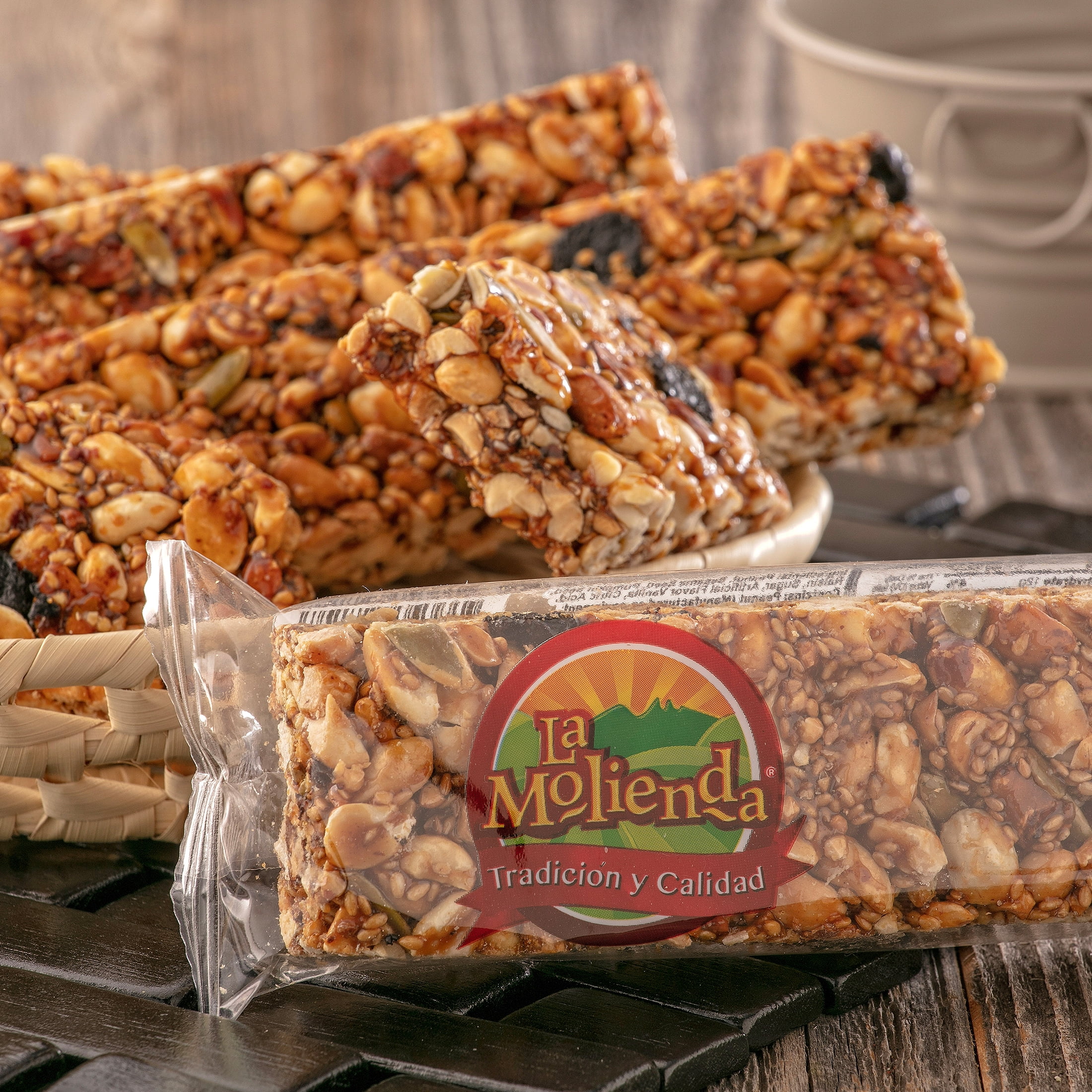 (3 pack) La Molienda Big Mix Peanut Candy Bar, Mexican Traditional Candy, 5 oz