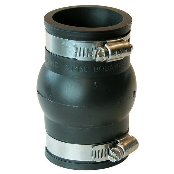Fernco Schedule 40 1-1/2 in. Hub x 1-1/2 in. Dia. Hub PVC Expansion Coupling