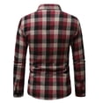 thumbnail image 6 of DYTTDG Men's Collared Long Sleeve Plaid Flannel Shirt, Button Down Loose Casual Checkered Top Lightweight Layer Jacket for Daily Outdoor Wear, 6 of 8