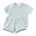 thumbnail image 2 of WELOIJEVBE Boys Summer Clothes Fashion Short Sleeve T-Shirt and Shorts for Toddler Boys Boys' Clothing Sets 2-3 Years, 2 of 9