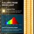 thumbnail image 4 of Barrina Plant Light, 144W(6 x 24W, 800W Equivalent), 2ft T8, Super Bright, Full Spectrum led Grow Light, T8 Integrated Growing Lamp Fixture for Indoor Plants, 6-Pack, 4 of 8