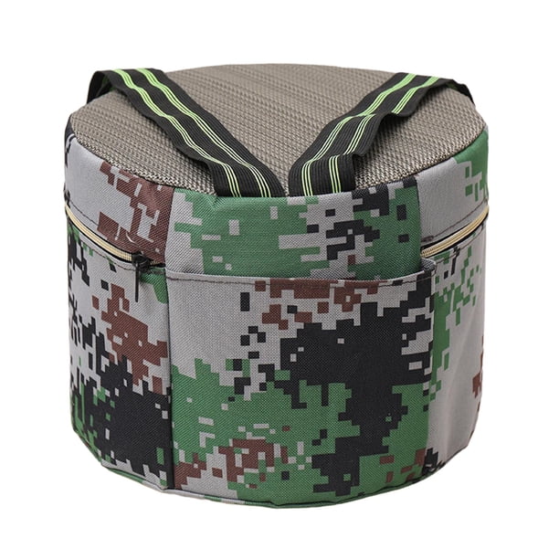 Taburete de jardinería, taburete de portátil con correas de transporte, reposapiés de espuma práctico, portátil para mochileros, deshierbe y Altura 24cm