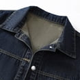 thumbnail image 5 of Vmvidoty Women's Denim Vest Cropped Classic Sleeveless Jean Vest Jackets With Pockets E_Blue L, 5 of 9