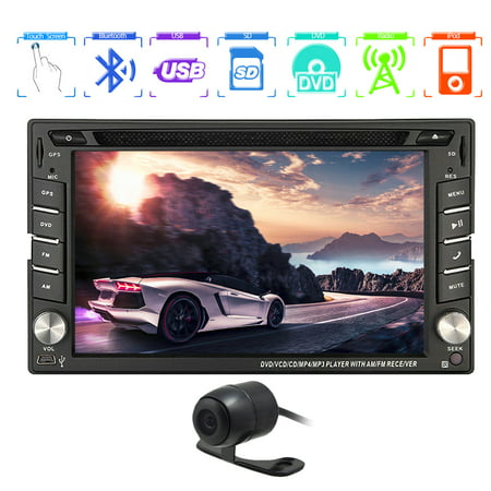 EinCar Win 8 Ui Design 6.2 inch In-dash Double-din LCD Touch Screen Navigation Car Video Audio Radio Auto Stereo with Bluetooth, Ipod, Subwoofer output+Free GPS Antenna+free GPS Map+Riview