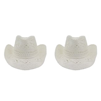 1429 Western Straw Cowboy Hat For Men And Women Beach Sun Hat Jazz Cap Outdoor Straw Cowboy Hat for Men Women Wide Brim Western Straw  main image 3