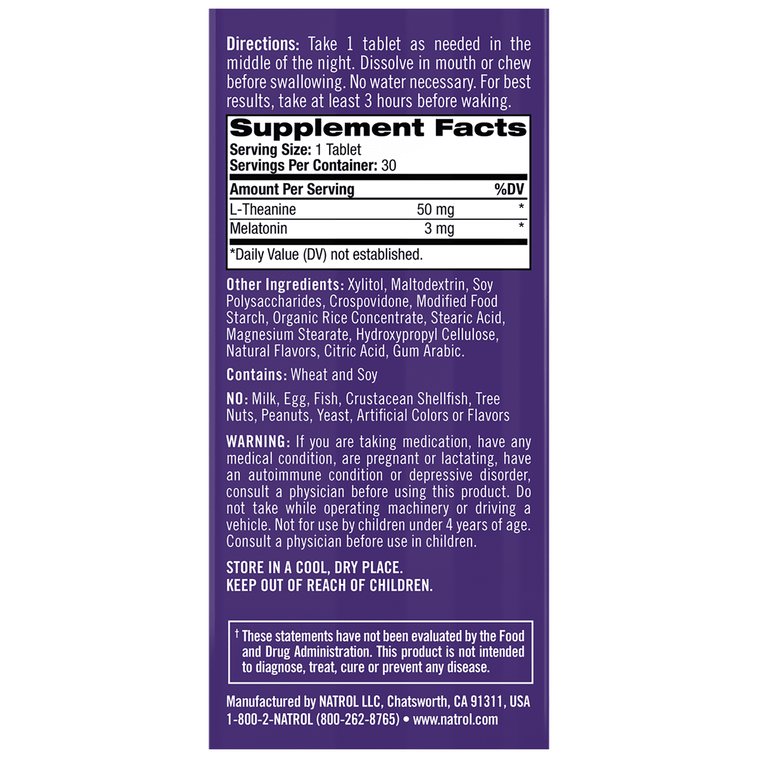 Natrol 3am Melatonin Fast Dissolve 30ct