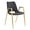 Black & Gold, variant on Desi Dining Chair Black Dining Chair, Modern Style, Plush and durable faux leather fabric, Plywood, Indoor Dining