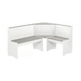 thumbnail image 4 of Linon Ardmore Farmhouse Corner Dining 3-Piece Breakfast Nook Set with Storage, White/Grey, 4 of 21