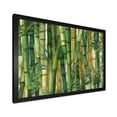 thumbnail image 4 of Designart "Geometric Patterns Amidst Whispering Bamboo I" Bamboo Picture Framed Canvas Art Print, 4 of 5
