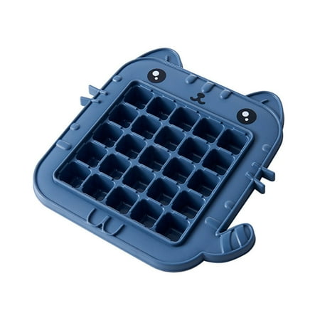 

TKing Fashion Mini Ice-Cube Trays Cute Cartoon Ice-Cube Mold Easy-Release Stackable Ice-mold - Blue