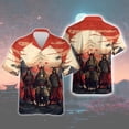 thumbnail image 2 of Camisa de diseño vintage genial con estampado 3D de samurái, blusa de gran tamaño a la moda para hombres y mujeres, camisa de solapa para hombres, ropa de playa, 2 of 5