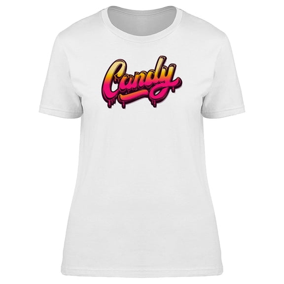 "Candy" Lettering Tee Women's -Image by Shutterstock
