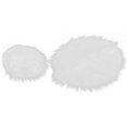 thumbnail image 1 of Chair Cushions for Dressing Stool 2Pcs White Soft Fluffy Pads, 1 of 5
