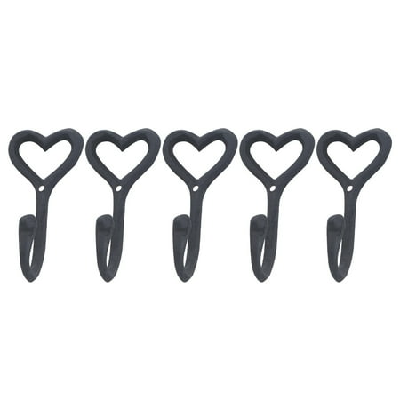 

LongYTong 5 Pcs Hat Hanger Iron Wall Hanger Wall Hanger Novel Hooks Black Hooks Vintage Decor Iron Art Hooks