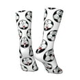 thumbnail image 3 of Goofa Happy Football Printed Men's Crew Socks, Soft Durable Breathable Moisture-Wicking with Odor Control Cotton socks, 3 of 9