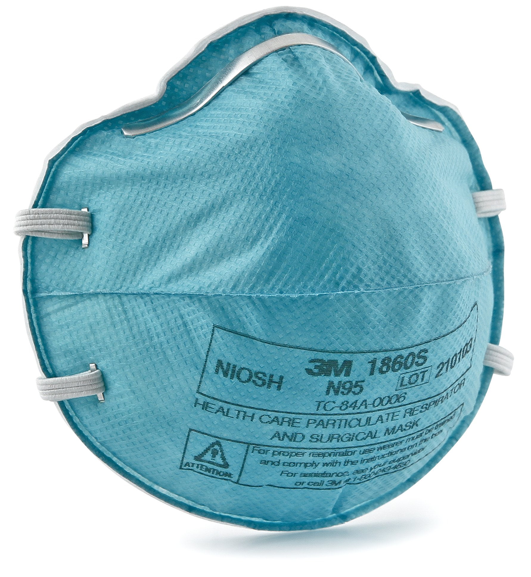 3M Particulate Respirator / Surgical Mask N95 Cup Earloops Small Blue ...