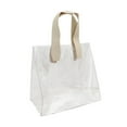 thumbnail image 1 of Sac Fourre-Tout Transparent Clair Multi-Usage Résistant à l'Usure Antichoc Grande Capacité avec Poignées Sac de Rangement pour Papeterie Étudiant Magasinage, 1 of 10