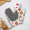 thumbnail image 4 of Hirioo Fast Food for Silicone Oven Mitts for BBQ, Baking, Cooking, Set of 2, Heat Resistant 260℃, Non-Slip Kitchen Essentials, 4 of 6