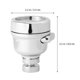 thumbnail image 4 of Boquilla universal ajustable de tres velocidades para grifo, rociador supercargado, filtro ahorrador de agua (tres velocidades, estilo corto, junta de cobre, adaptador de envío interno y externo)., 4 of 7