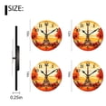thumbnail image 2 of Non-Ticking Silent Wall Clocks with Quartz Movement,Battery Operated Analog Clock Modern Decor Clock for Home-Sunset at the Eiffel Tower(14inch), 2 of 4