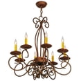 thumbnail image 2 of Meyda Tiffany 142864 Elisha 8 Light 26" Wide Taper Candle Style Chandelier - Custom, 2 of 6
