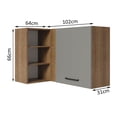 thumbnail image 2 of Alacena Gabinete Superior Cocina Madesa Agata 166cm MG, 2 of 5