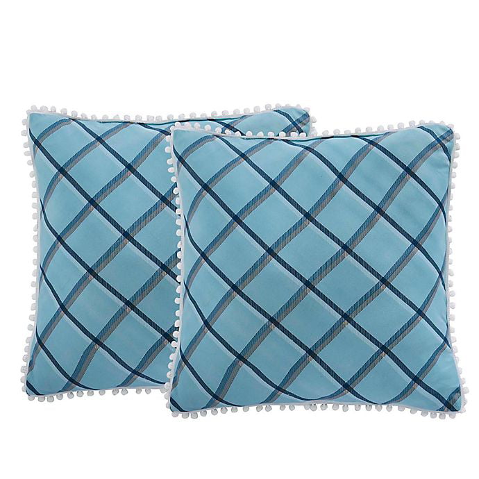 Isaac Mizrahi Home Taylor Square Throw Pillows Set Of 2 Com - Isaac Mizrahi Home Decor