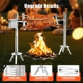 thumbnail image 5 of LUXOAK Electric BBQ Rotisserie Grill Kit, 46" 132 Lbs Capacity, 45W Motor, Height-Adjustable Stainless Steel Pig Roaster with Triangular Stability Support Stand for Pig Lamb, 5 of 9