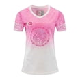thumbnail image 5 of Italy Shirt for Women Soccer Short Sleeve Shirts Italy Contrast Binding V Neck Plus Tee Tops, 5 of 5