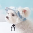 thumbnail image 6 of Minzimin 1Pack Dog Hat with Ear Holes Sunscreen Baseball Caps Hats Outdoor Bucket Hat Sun Protection Dog Bonnet for Small and Medium-Sized Dogs, 6 of 8