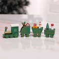 thumbnail image 1 of Adornos navideños Tren de madera de cuatro secciones Montaje DIY Decoración de ventana de escritorio Regalo del Día del Niño, 1 of 6