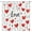 Rouge Blanc, variante sur Rideau de Douche Cœur Rose Mignon Accessoires de Salle de Bain Cœur Romantique de la Saint-Valentin, Cœurs Arc-en-Ciel Rétro Décoration de Salle de Bain Groovy, Rideau de Bain en Tissu Hippie Chic Joyeuse Saint-Valentin des Années 70 70x70 Po