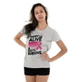 thumbnail image 4 of Happy Alive Built To Survive Warrior Womens Slim Fit Graphic Tee Brisco Brands L, 4 of 5
