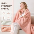 thumbnail image 5 of ELEKA Queen Size Heated Electric Blanket, 84" x 90" Fast Heating Sherpa Blanket with Dual Control, 8 Heating Levels & 10 Hours Auto Off, Machine Washable with ETL & FCC Certified, Green, 5 of 9