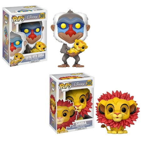 Funko Pop Disney The Lion King Vinyl Figures Set Of 2 Rafiki