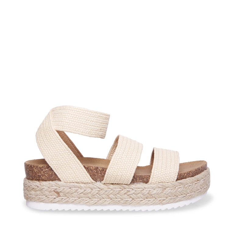 Steve Madden Kimmie Raffia Flatform Platform Espadrille  Steve Madden Beige Woven Wedge Sandals main image 0