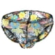 thumbnail image 1 of Ropa interior para hombre, calzoncillos cortos, suaves, sexys, con estampado floral, transpirables Flor amarilla en negro l, 1 of 9