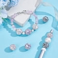 thumbnail image 2 of 8Pcs 4 Styles Rhinestone Beads for Pens 16mm Diameter Clay Disco Ball Beads Fancy Bling Glitter Chunky Bugglegum Bead Sparkly Diamond Bead for Bracelet Necklace Jewelry Keychain Making Multi-color, 2 of 5