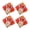 1, variant on SDFGTstore 4pcs Easy To Apply 3D Fu Word Stickers Spring Festival Cartoon Snake Wall Decal