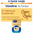 thumbnail image 6 of Vaseline Lip Therapy Lip Balm Creme Brulee Effective Healing  For Delicious Kissable Lips On The Go Anywhere 0.25 Oz. Pack Of 8 CASE, 6 of 6