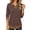 #01 Brown, variant on Womens Leopard Trim Fake Two-Piece Polo Shirt Collared Layered Long Sleeve Tunic Top for Fall Work Office Casual Wear,L,Dark Gray