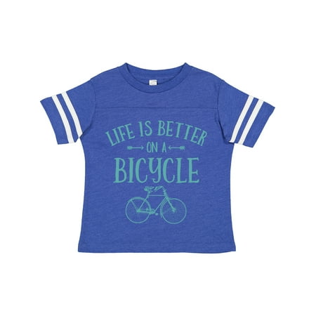 

Inktastic Life s Better on a Bicycle Gift Toddler Toddler Girl T-Shirt