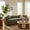 Olive Green, variant on Christopher Knight Home 84.6” Chenille Upholstered Sofa with Rubberwood Base, Accent Pillows, Black