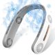 thumbnail image 1 of Upgraded Neck Fan, 4 Turbos 6000mAh, 360 Adjustable Bladeless Portable Neck Fan, USB Rechargeable Cooling Personal Fan with 3 Speeds - White, 1 of 5