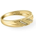 thumbnail image 2 of Pompeii 1/5ct Mens Diamond Ring 10K Yellow Gold (G/H,I1-I2), 2 of 6