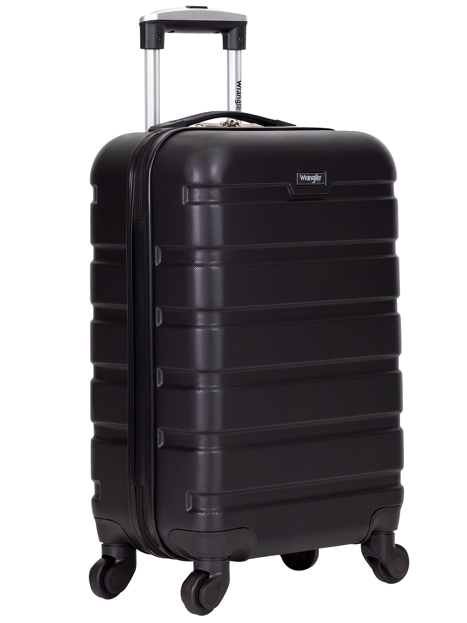 Wrangler 20” Carry-on Rolling Hardside Spinner Luggage Black - image 2 of 8