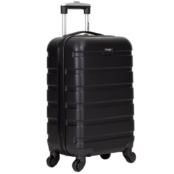 Wrangler - Wrangler 20” Carry-On Rolling Hardside Spinner Luggage Black - 0 - 0