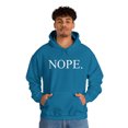 thumbnail image 4 of Nope. Funny Sarcastic Adult’s Unisex Cotton Pullover Sweatshirt Hoodie, 4 of 5