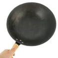thumbnail image 3 of LIFKOME Wok de Cuisine en Matériau Synthétique Noir avec Poignée pour Cuisinière à Induction Électrique 10.2 Pouces, 3 of 8